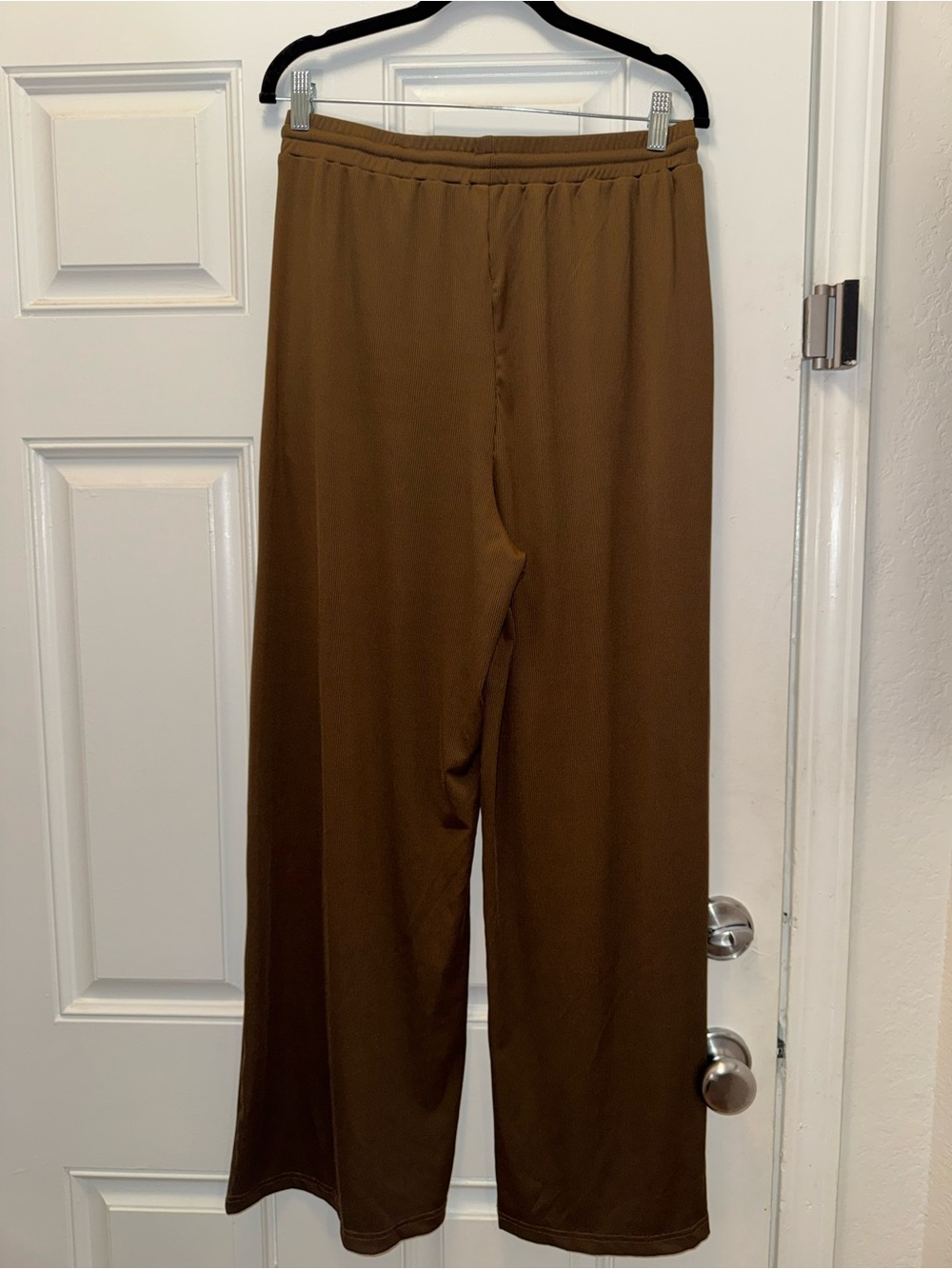 Cider Chocolate Brown Wide-Leg Drawstring Pants 0122 - Picture 4 of 5